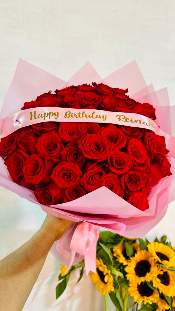 Ramo 50 rosas Cumpleaños