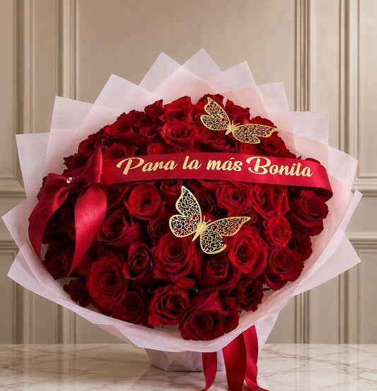Ramo Buchón de Rosas Rojas
